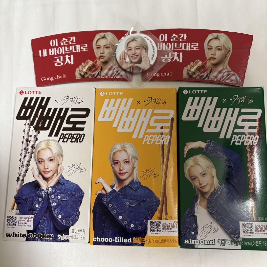 

[Б/В] Ексклюзивний для Кореї Stray Kids Pepero Gong Cha Felix Straykids