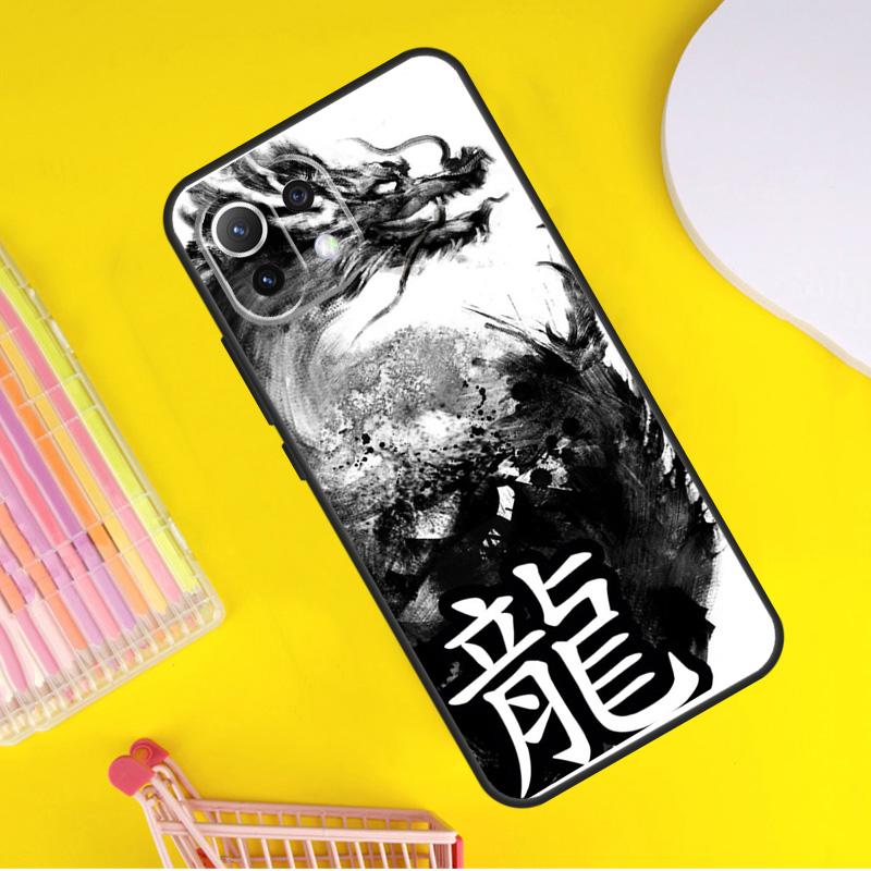 Asian Chinese Dragon Cover For Xiaomi 14 Ultra 13 11T 12T 13T 14T Pro POCO X6 X7 Pro X3 X5 F3 F5 F6 M6 Pro Case