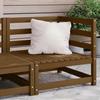 VidaXL Corner Garden Sofa Corner Patio Sofa Terrace Furniture Outdoor Garden Sofa Honey Brown Wood of 805663