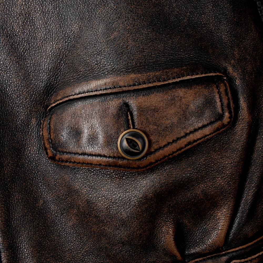 Men Genuine Leather Jacket Thick Oil Waxed Natural Cow Vintage Brown Slim Fit Short Men's Bomber Cowhide Coat Winter Clothing