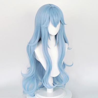 Επαγγελματική Περούκα Cosplay Rei EVA Περούκα Cosplay Μακριά Κυματιστή Μπλε Περούκα Anime EVA Περούκες Cosplay Ανθεκτική στη Θερμότητα Συνθετική Περούκα Μαλλιών + Σκουφάκι Περούκας