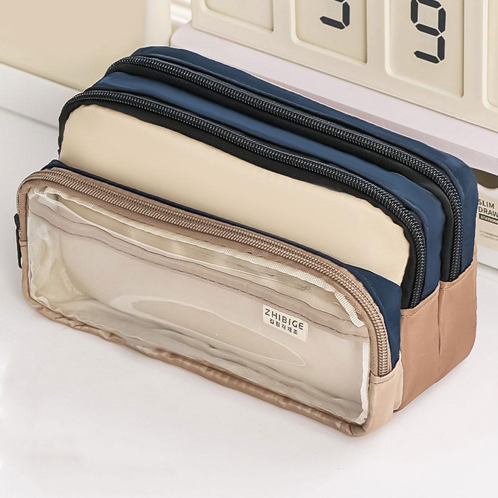 Kawaii Pencil Case Large Capacity Waterproof Korean Stationery Multi-layer Pen Pouch Portable Back To School Supplies