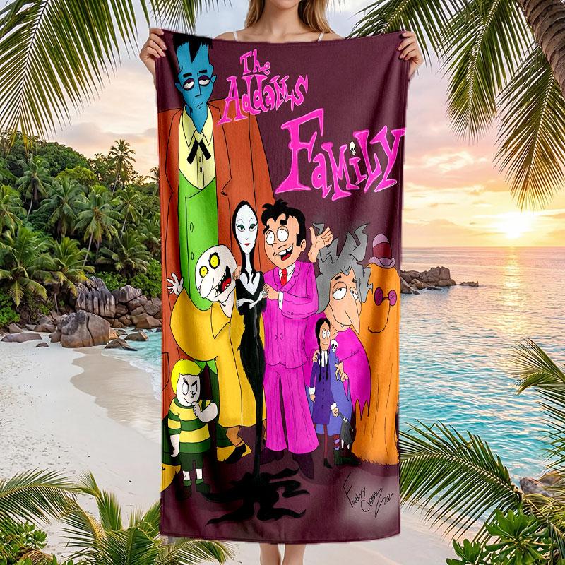 Large Beach Towel Quick Dry Absorbent Towel For Beach IndoorThe Addams Family