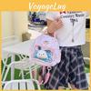Star Transparent Grid Puppy Cartoon Girl Backpack For Student And Wear Casual
