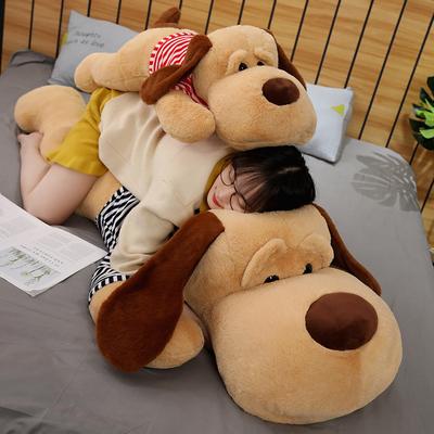 1PC 70/90CM Nette Fett Gestreiften Hund Plüsch Spielzeug Weiche Tier Schöne Cartoon Kissen Für Kinder Baby kinder Geburtstag Geschenke