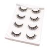 4Pairs False Eyelashes Natural Dense Exquisite Cross Makeup Extensions Eye Lashes for Ladies