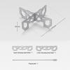 Portable  Stove Stand Base Stainless Steel Lightweight  Stove Bracket Cookware Accessory for Outdoor Camping
