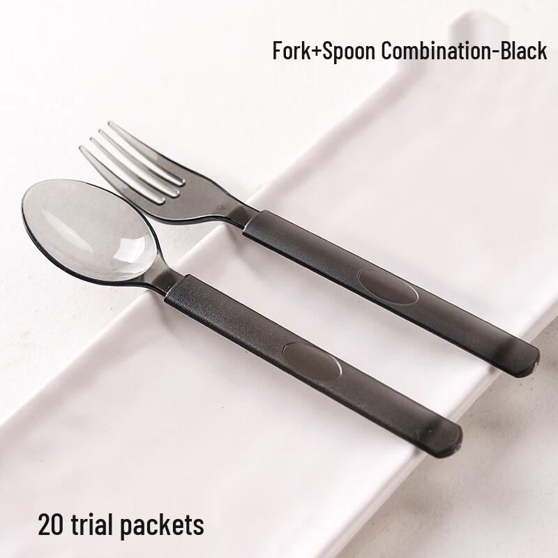 Disposable Plastic Fork and Spoon Set