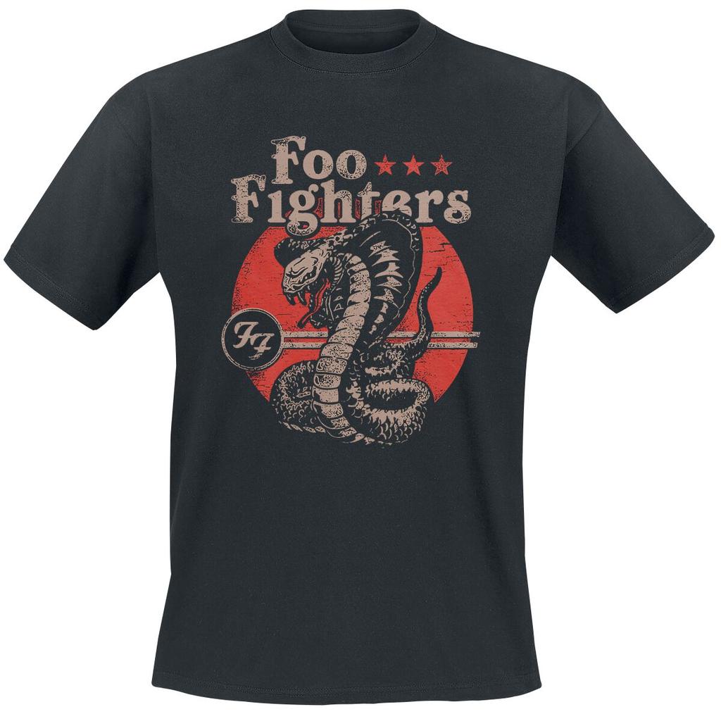 Hot Foo Fighters Cotton Band Shirt Unisex Summer Short Sleeve Fashion Brand Tee Luxury Casual Vintage