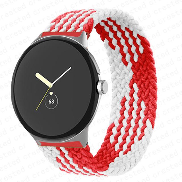 Solo Loop intrecciato per cinturino Google Pixel Watch Accessori Smartwatch Cinturino in nylon elastico Braccialetto correa Pixel Watch Banda Active