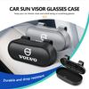 Car Sun Visor Sunglasses Holder Box Anti Scratch Protection Case For V50 S60 XC60 S40 XC40 XC90 V70 XC70 C30 V40 V60