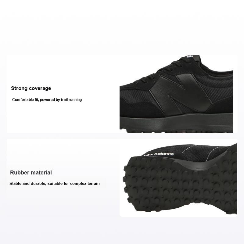 New Balance 327 Triple Black Мужские кроссовки белые MS327CTB 42