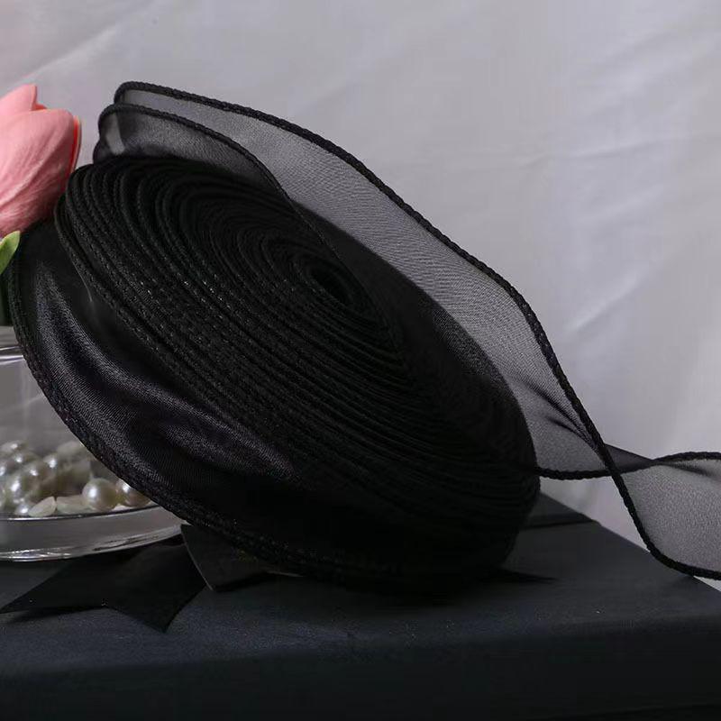 Large Satin Ribbon for Flower Bouquet and Cake Decoration - DIY Floral Art and Craft Supplies