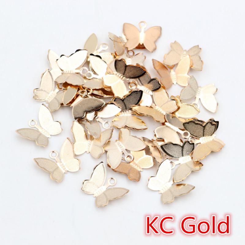 100pcs Metal Copper Small Butterfly Charms Pendant 11mmx13mm DIY Jewelry Accessories Findings for Necklace Bracelet Earrings