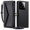For Xiaomi 15 Leather Case Wallet Stand Phone Cover with Straps