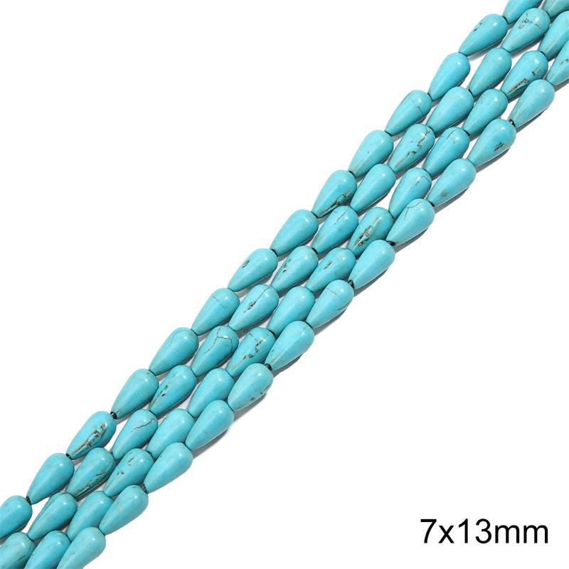 Synthetic Blue Turquoise Round Loose Beads for DIY Jewelry Accessories - Bracelets, Necklaces, Pendants