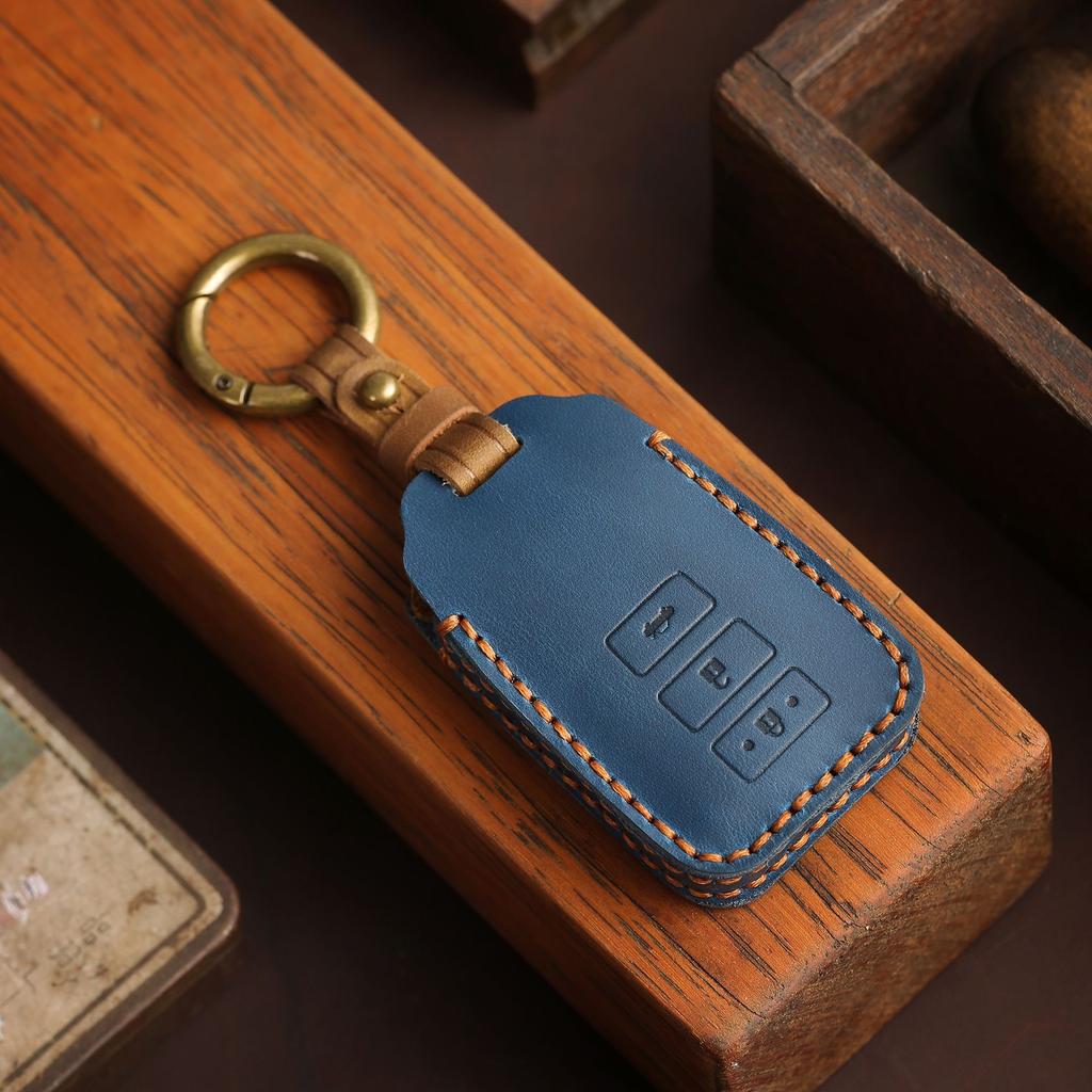 Car Leather Key Bag Is Suitable for Toyota Hyun X Key Cover YARIS Yaris Vios First-layer Cowhide Creativity