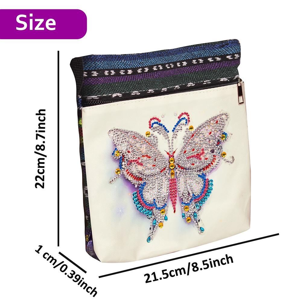 Special Shaped Diamond Art Handbag Butterfly Diamond Painting Tote Bag DIY Rhinestone Cross Stitch Shopping Bags Owl for Adults
