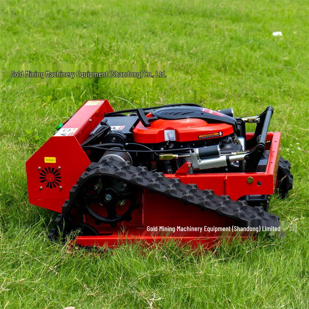 Tracked Remote Control Lawn Mower & Trimmer for Home, Farm, and Municipal Use