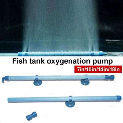 Aquarium Air Pump Fresh Air Stone Diffuser Tube Fish Tank Extendable Wall Air Pipe Suction Cup Fixed Waterscape Bubble Diffuser