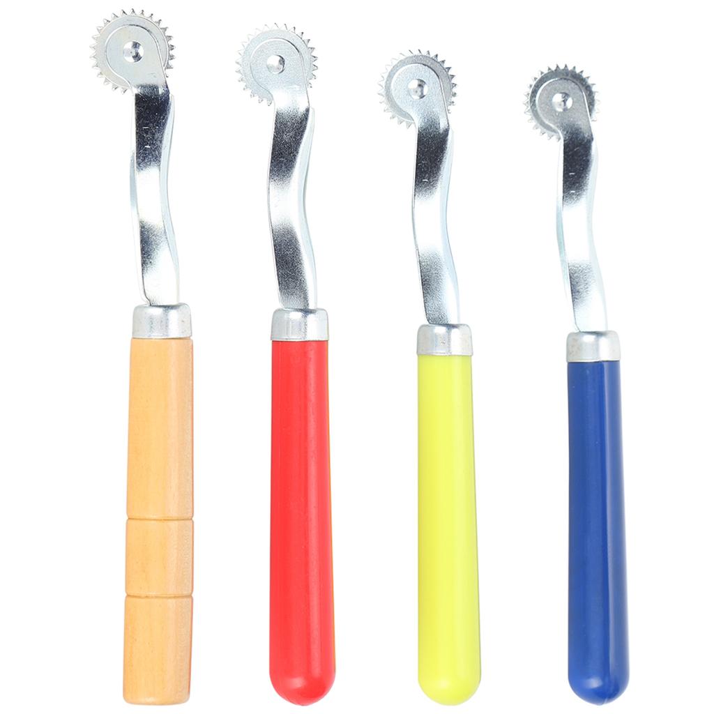 4Pcs Tracing Wheel Wooden Plastic Handle Stitch Marking Spacer for Sewing Patterns