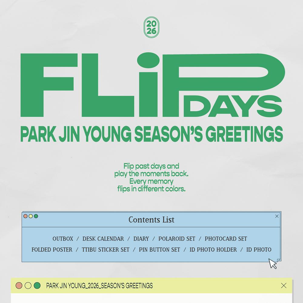 [POB] Park Jinyoung (GOT7) [Flip Days] 2026 SEASON'S GREETINGS