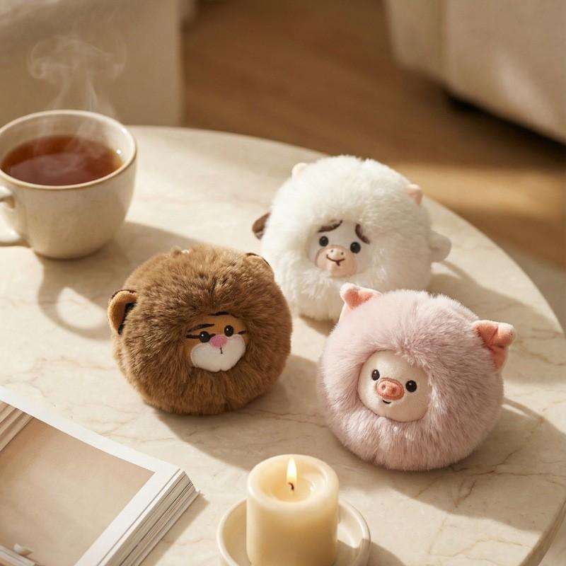 Plush Zodiac Animal Keychain With Soft Polyester Filling For Backpack Or Bag Decor