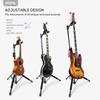 Aroma Portable Guitar Stand, Tripod-Style Floor Stand with Auto-Lock Neck Holder, One-Touch Height Adjustment, Stable Design, Compatible with Guitars
