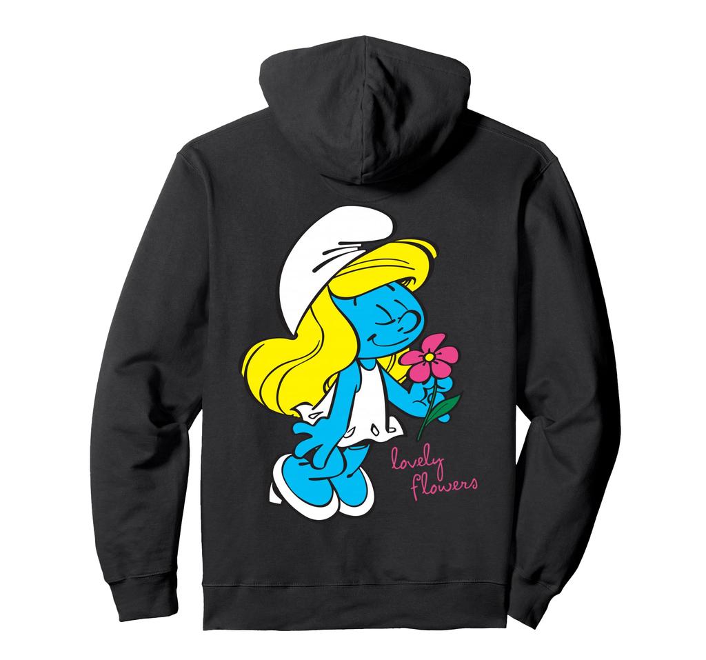 Schlumpf Schlumpfine Charakter Blume Blühend Schlumpfiger Fan Hoodie