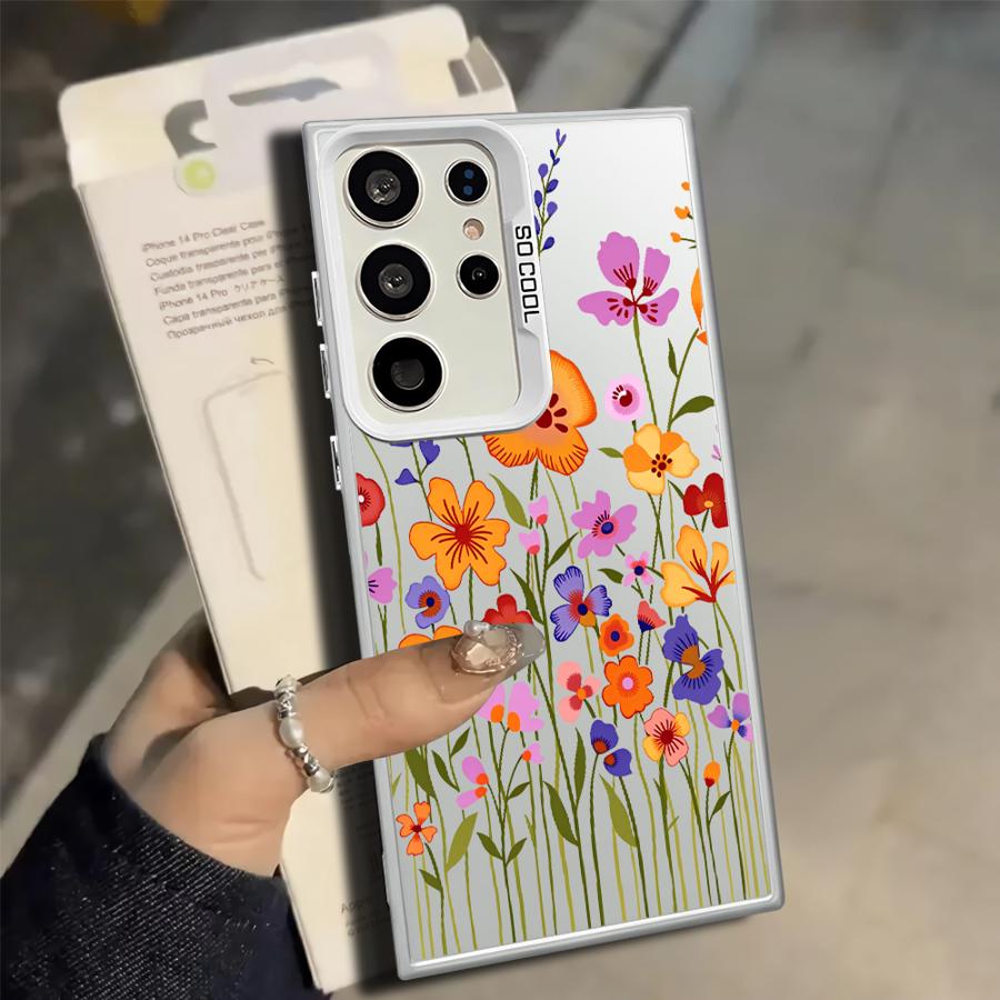 Pretty Flower Phone Cover Case for Samsung Galaxy S25 Note 20 Ultra S21 S23 S24 FE S22 S23 Ultra S25Edge S20 Plus