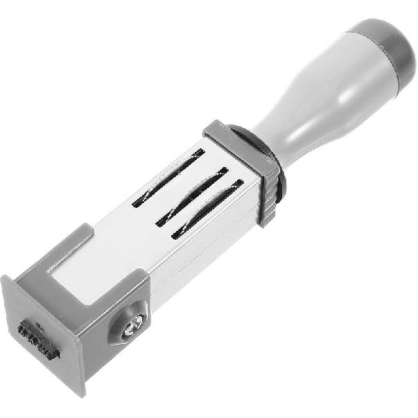 STOBOK Самозаливной штамп-дата - Резиновый вращающийся штампер Линейный датер Подпись Портативный Металлический 10.50X2.10X2.10CM