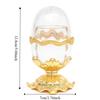 Transparent Egg Shaped Toothpick Box with Base Cotton Swab Organizer Toothpick Holder  Restaurant