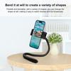 PULUZ Silikon Flexibler Clip-Halter mit Handy-Klemme für Handys / GoPro (Schwarz)