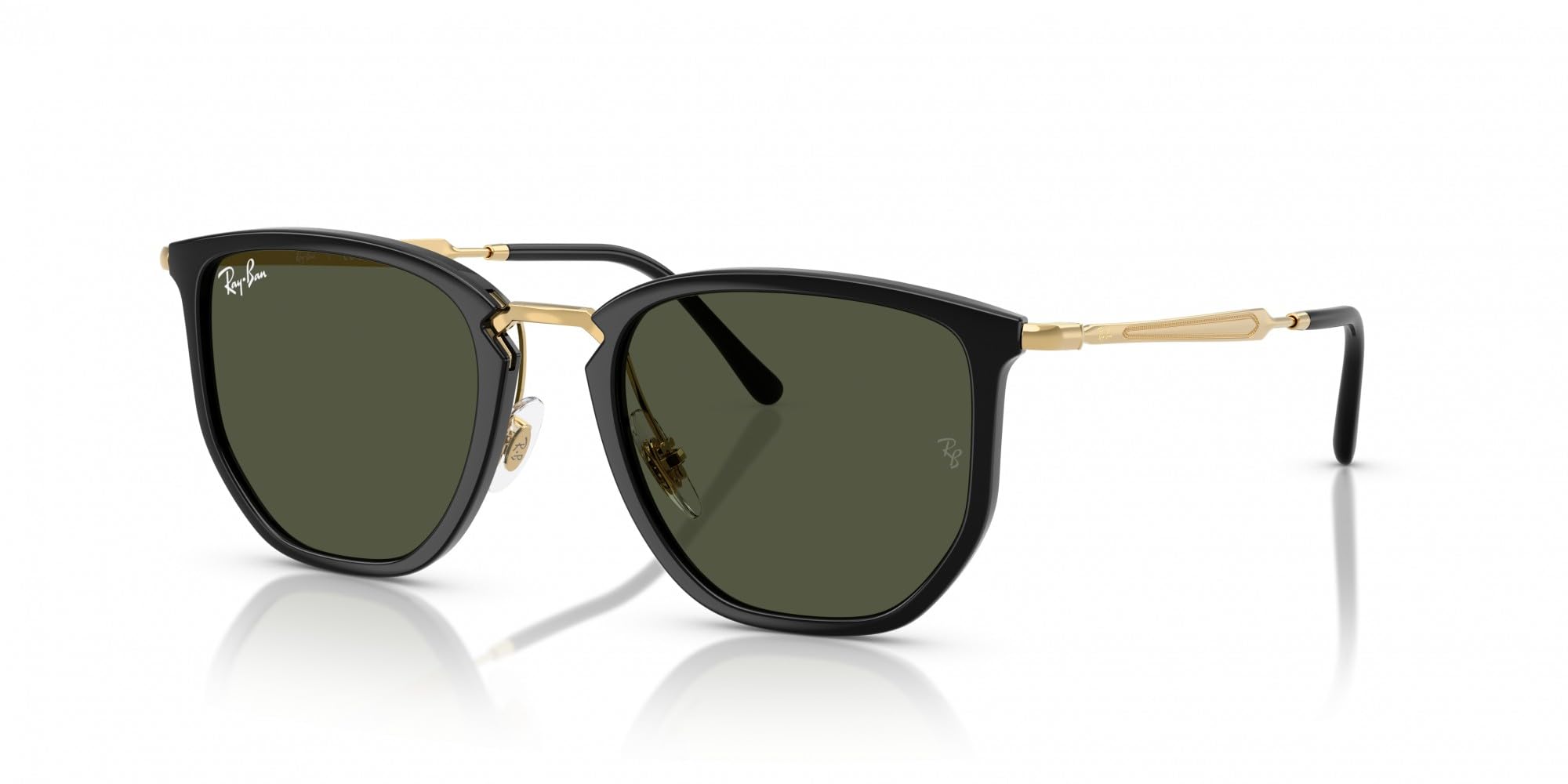 Sunglasses 0RB4451 BLACK GREEN 63063150 Polarized [Ray-Ban] (Black/Green)