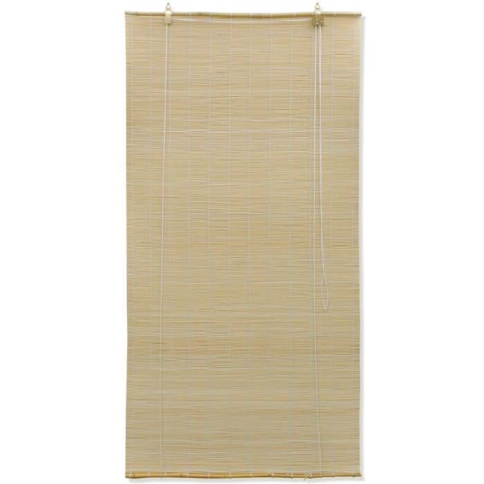 VidaXL Store roulant en bambou 150 x 160 cm Naturel