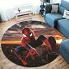 1pc Spider-man Pattern Round Area Rug , Bedroom Living Room Floor Mat , Playroom Bedroom Living Room Indoor Decor Rug , Aesthetic Room Chris