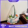 Underarm Bag Women's New Flower Fashion Commuter Knitted Bag Niche Design Casual Hollow Shoulder Tote Bag