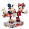 Enesco Disney Traditions Jim Shore Mickey Minnie Mouse Roller Skating Figurine Height 19.7cm Japan Import Authentic