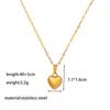 Elegant Personalized Double Heart Pendant Titanium Steel Necklace for Women