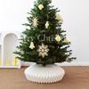 Artificial Christmas Tree Collar Adjustable Folding Holiday Decoration Christmas Tree Base For Living Room Entryway Party