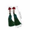 Rice Bead Halloween Earrings Tassel Ear Jewelry Accessories Trendy Pumpkin Earrings  Party