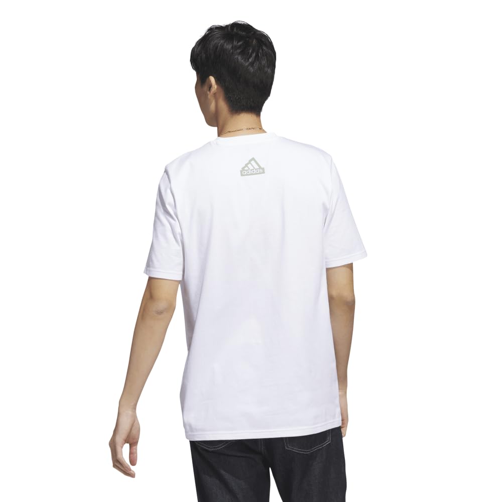 Adidas City Escape Graphic Pocket Short Sleeve ENC41 White 2XL T-Shirt Men's (H49665)