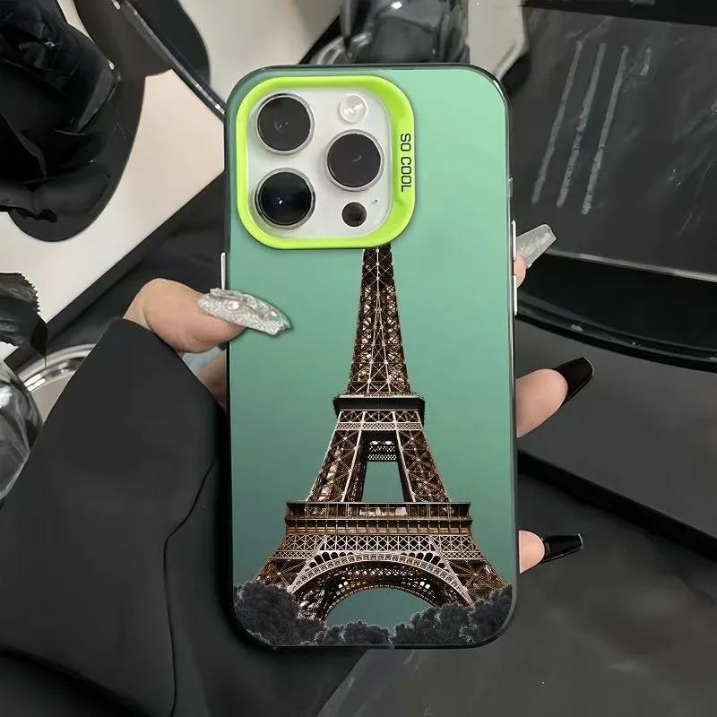 Paris Tower mobile phone case is suitable for iPhone 17 Air  16 15 14 13 12 11 Pro MaxPlus XR 8 shock-proof rear cover anti-fall iPhone 15 Plus