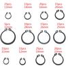 300Pcs 18 Sizes C-Clips Snap Ring Circlip Retaining Ring Set Assortment with Case