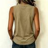 Women's Sleeveless V Neck Tank Top Solid Color Casual Summer Shirt Soft Fabric Lightweight Breathable Fit