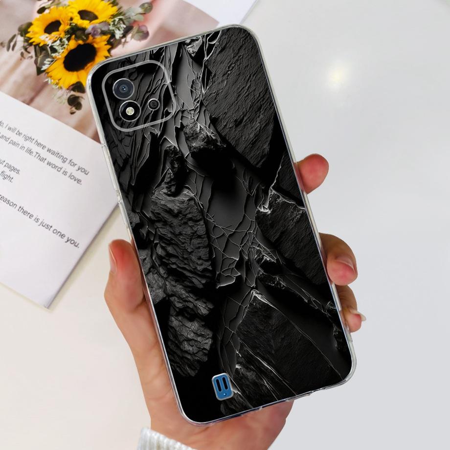 For Realme C11 2021 Clear Soft TPU Silicone Phone Back Cover For Realme RMX3231 C 11 RealmeC11 Funda Cool Dragon Cat Capa Bumper
