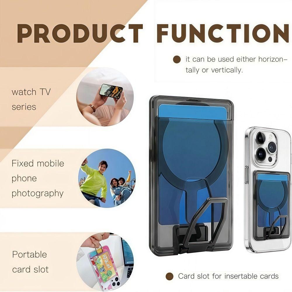 Kratzfest Für MagSafe Geldbörse Acryl Transparentes Telefon Magnetischer Kartenhalter Unifarbe für iPhone 17 16 15 14 13 12 11