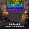One Handed Professional Gaming Keyboard LED 35 Keys Mini Cord Mechanical Keyboard for PC Gamer Ergonomic Wrist Rest