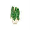 Creative Cartoon Potted Flower Enamel Brooch Badge Pastoral Green Leaf Brooch Suitable for Men and Women Hats Bags Clothes Gifts