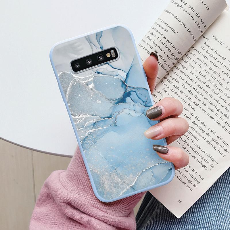 Color Luxury Marble Case For Samsung Galaxy S10 S 10 Plus S10E Fundas Soft TPU Protection Back Cover For Samsung S10 Shockproof